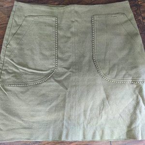 Loft Olive Skirt with Pockets